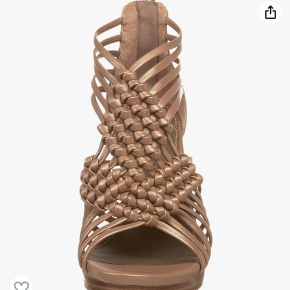 B Makowsky bmanne goldwash leather wedge - Picture 6 of 6